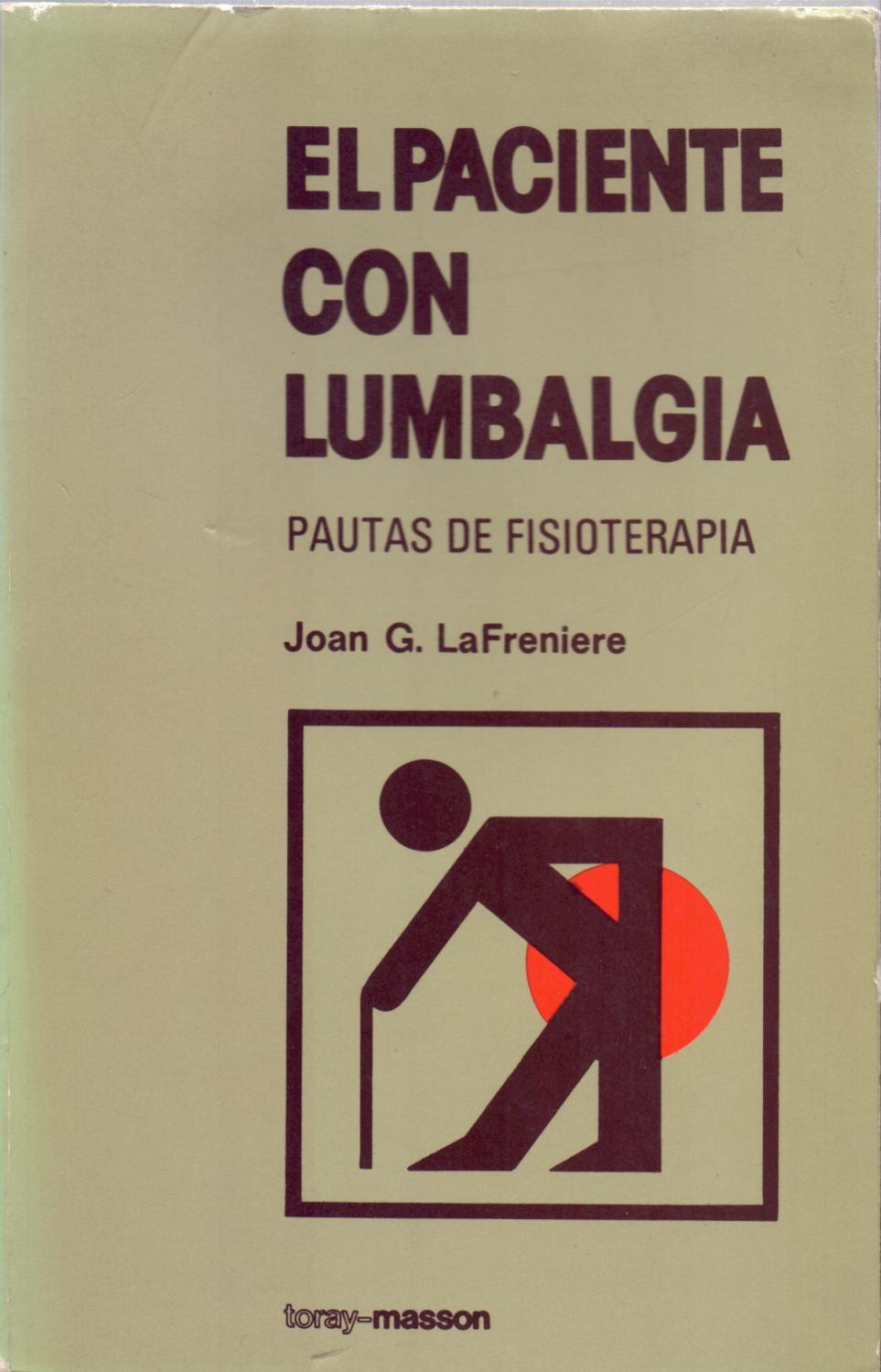 EL PACIENTE CON LUMBALGIA. PAUTAS DE FISIOTERAPIA.