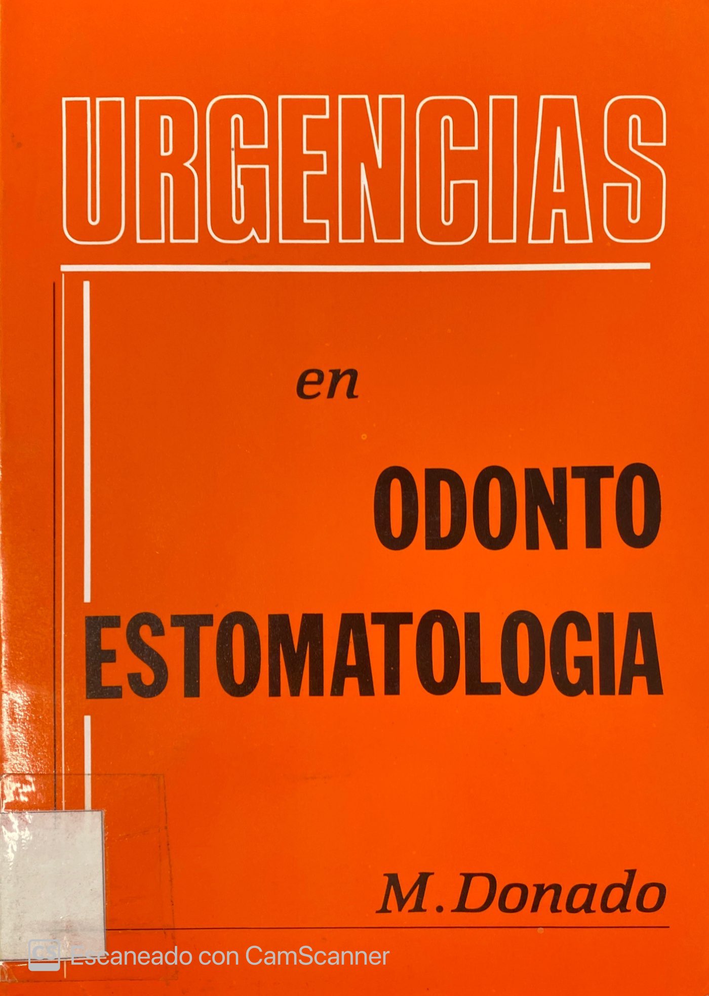 URGENCIAS EN ODONTOESTOMATOLOGÍA