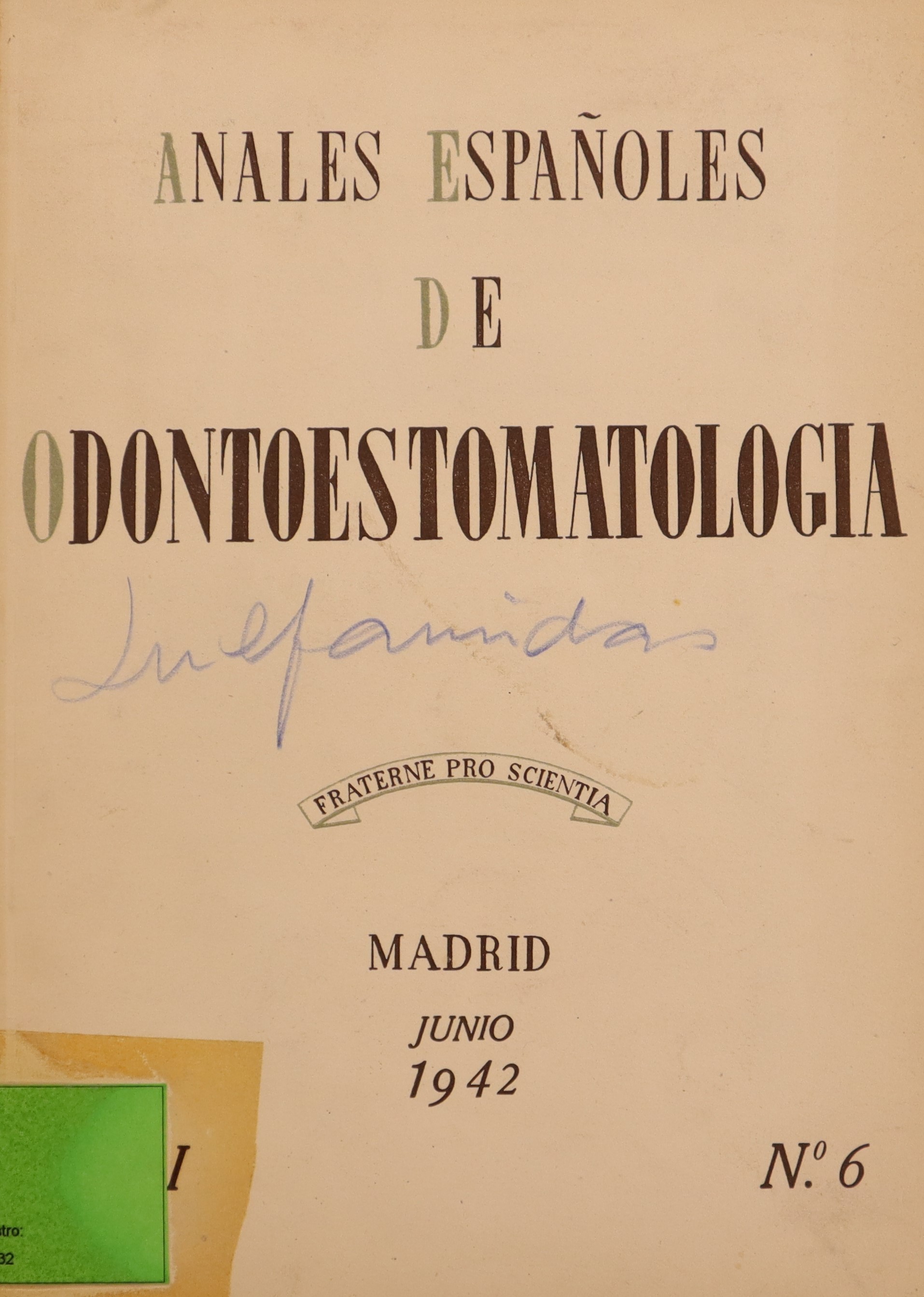 ANALES ESPAÑOLES DE ODONTOESTOMATOLOGÍA, Nº6