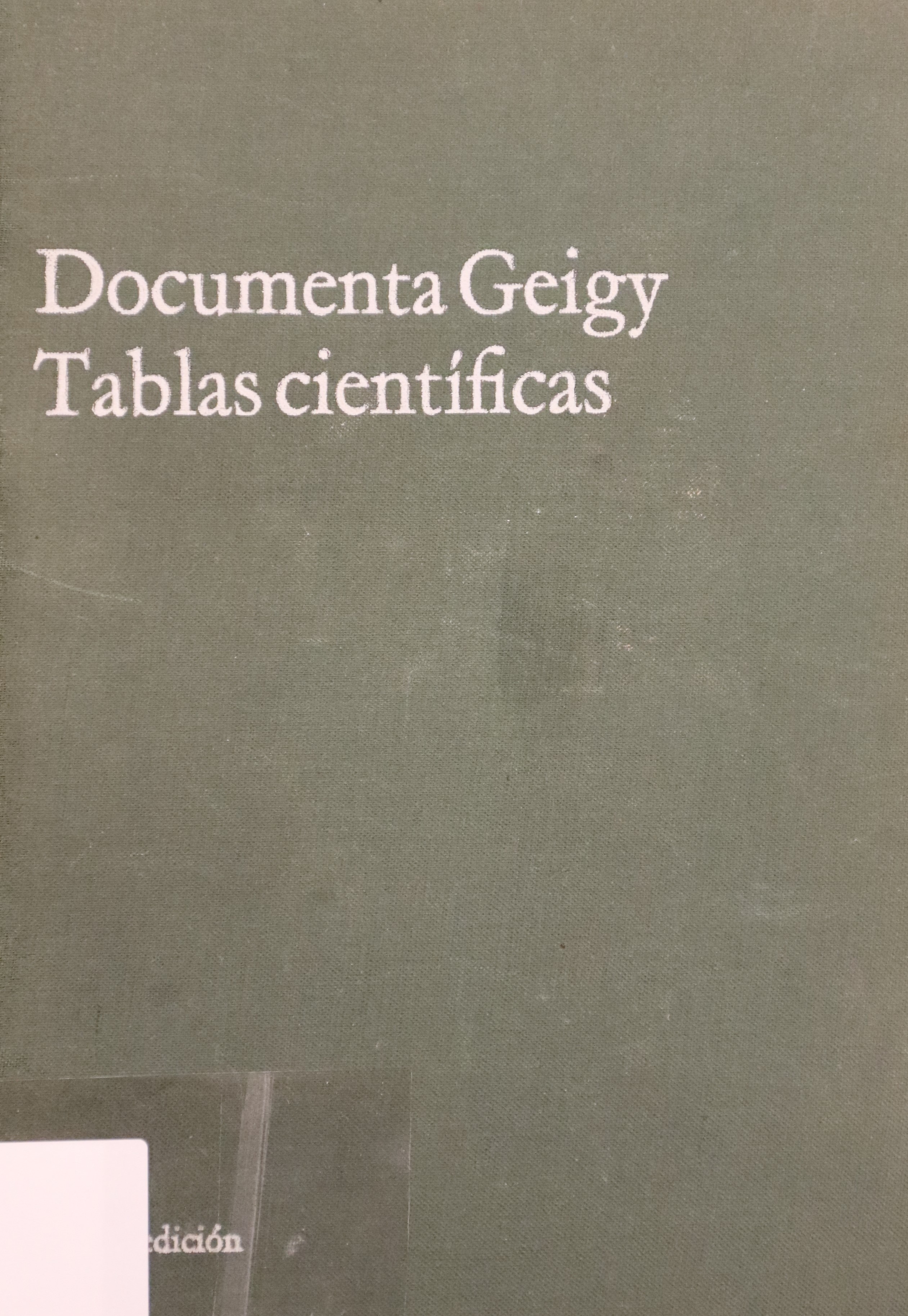 DOCUMENTA GEIGY TABLAS CIENTÍFICAS
