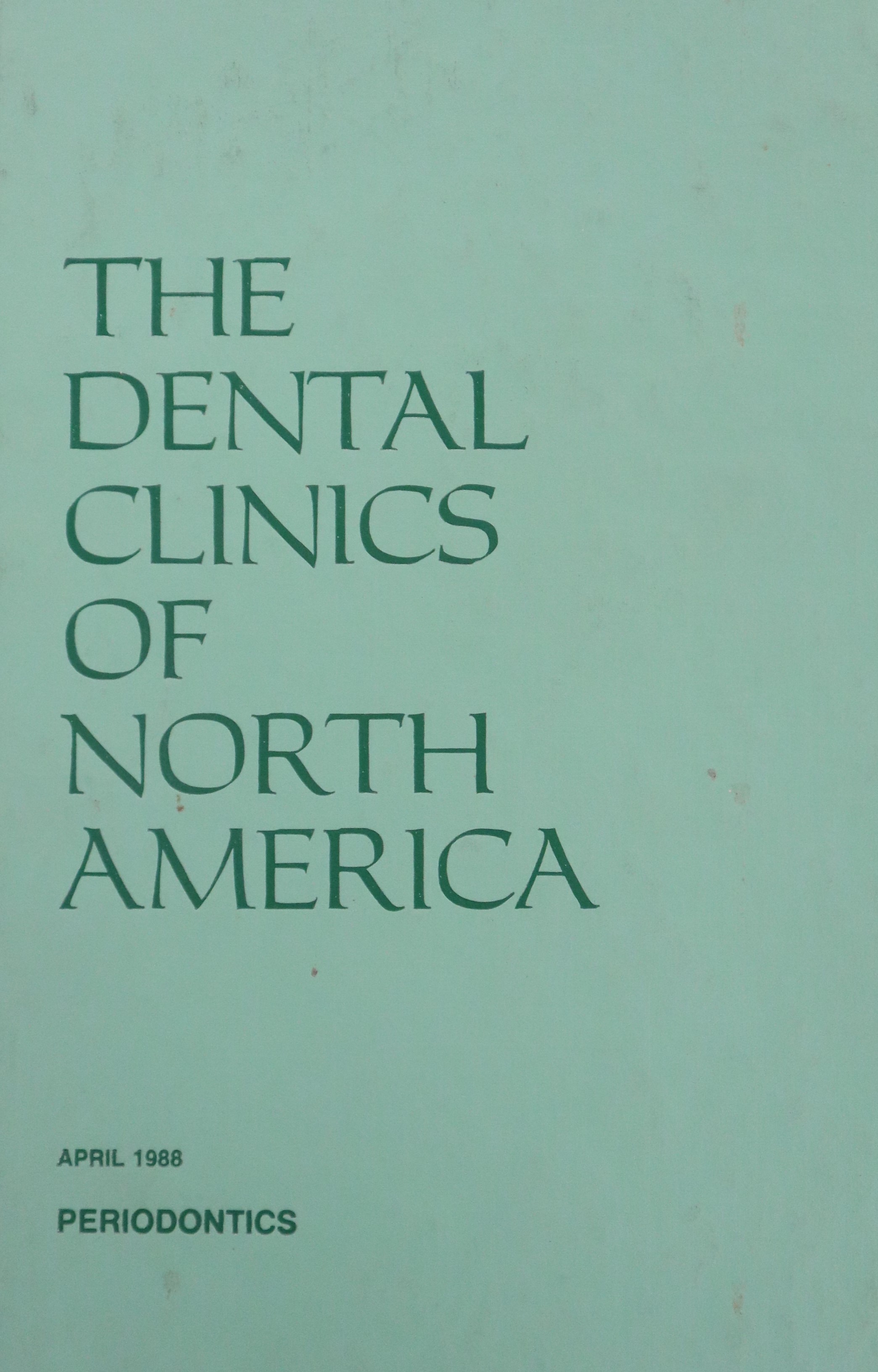 THE DENTAL CLINICS OF NORTH AMERICA V.32 Nº2: PERIODONTICS