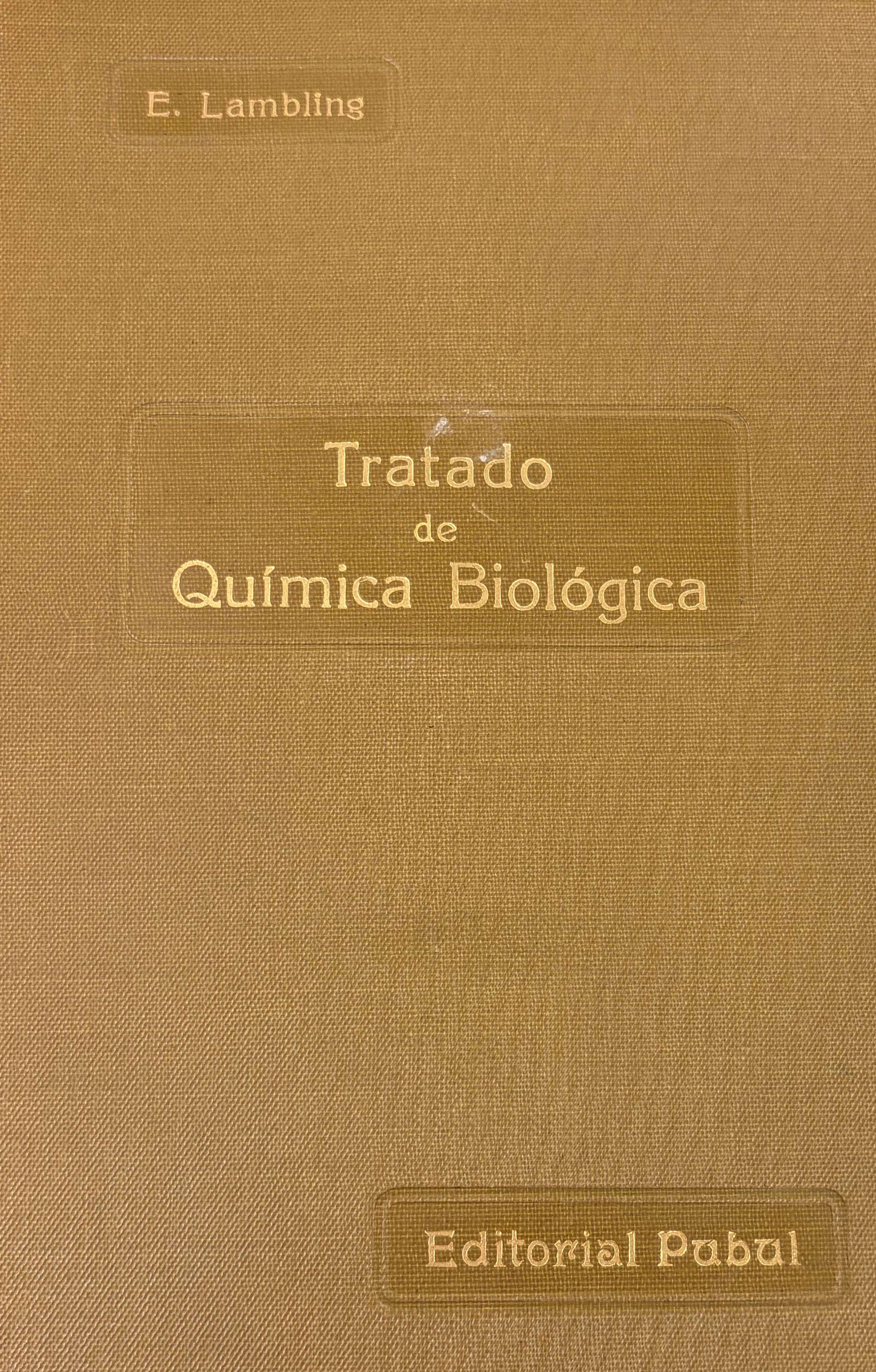 TRATADO DE QUÍMICA BIOLÓGICA