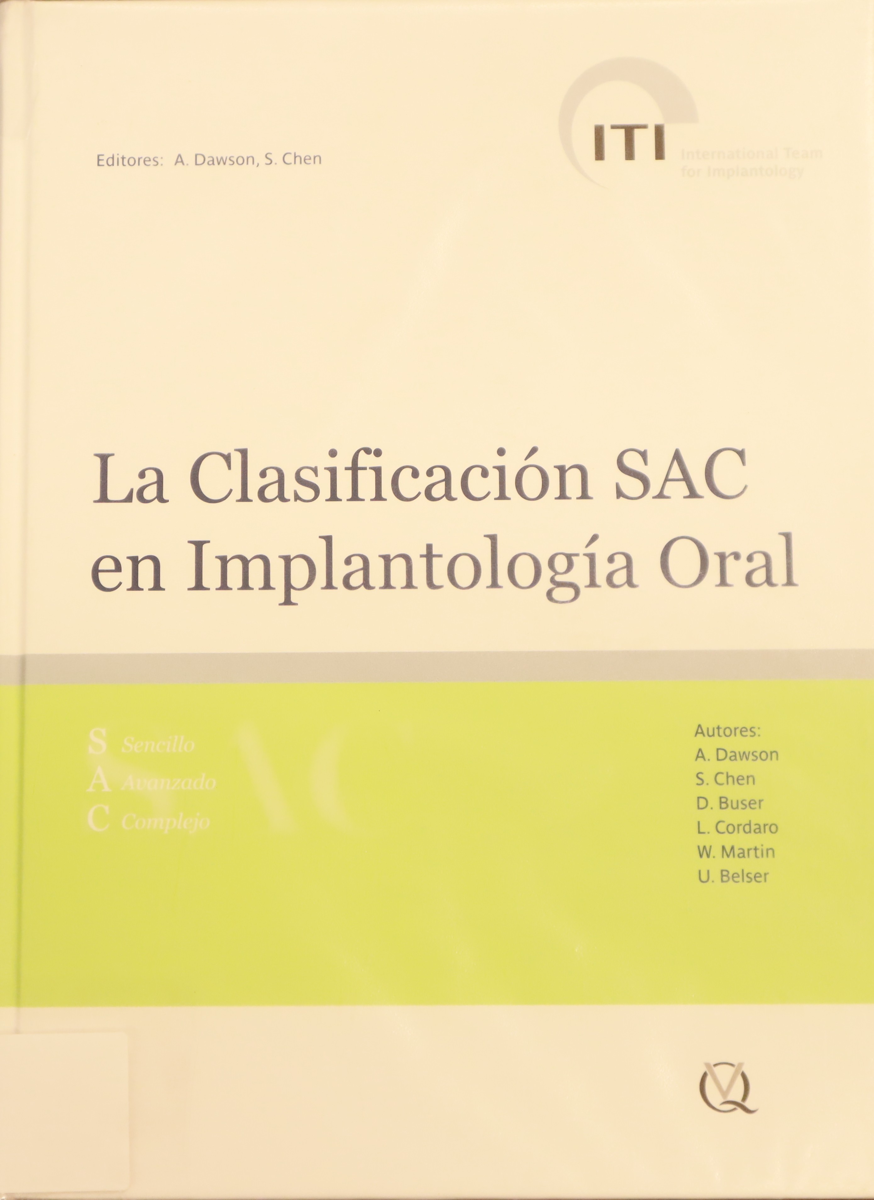 LA CLASIFICACIÓN SAC EN IMPLANTOLOGÍA ORAL