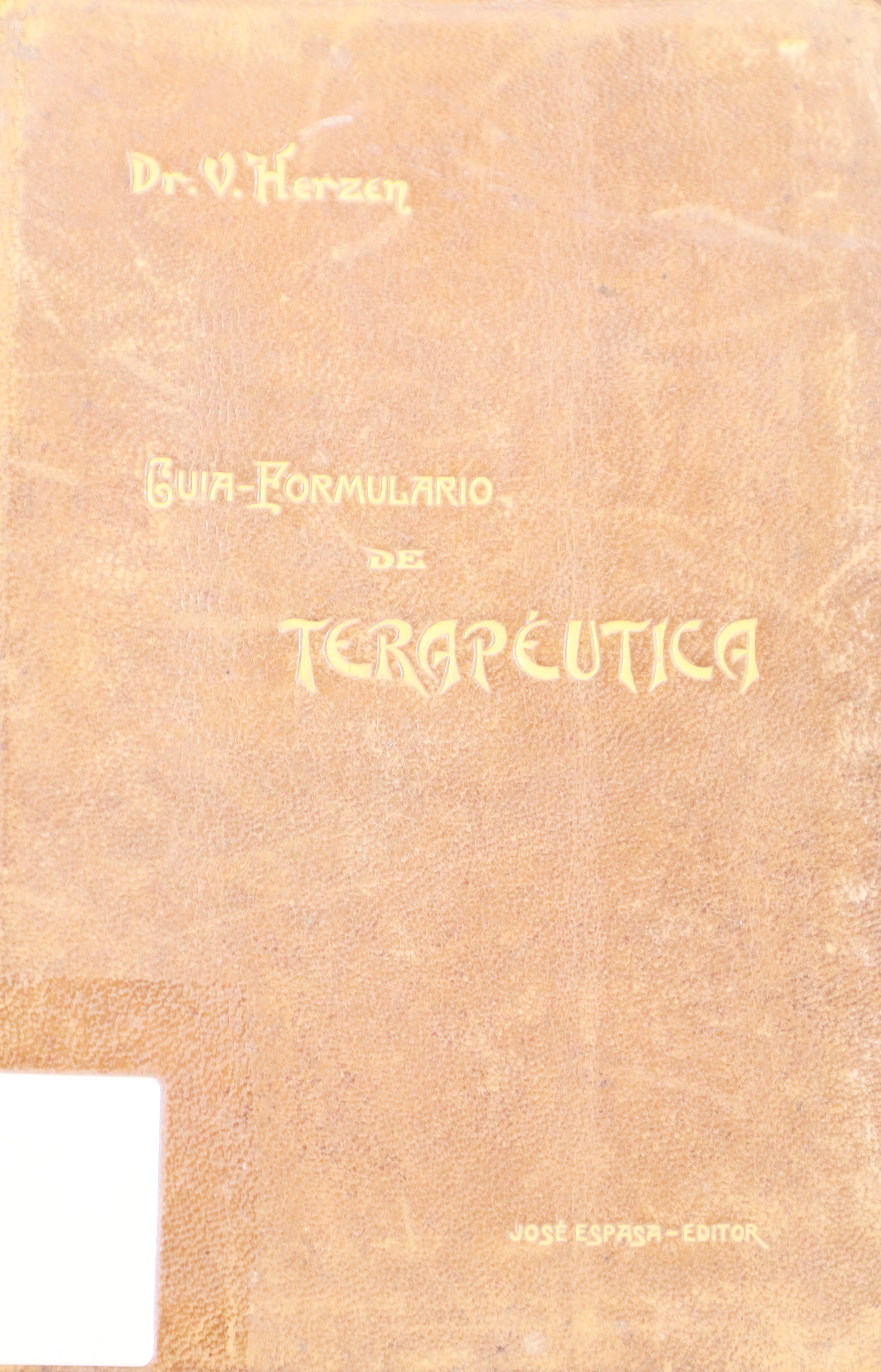 GUÍA-FORMULARIO DE TERAPÉUTICA