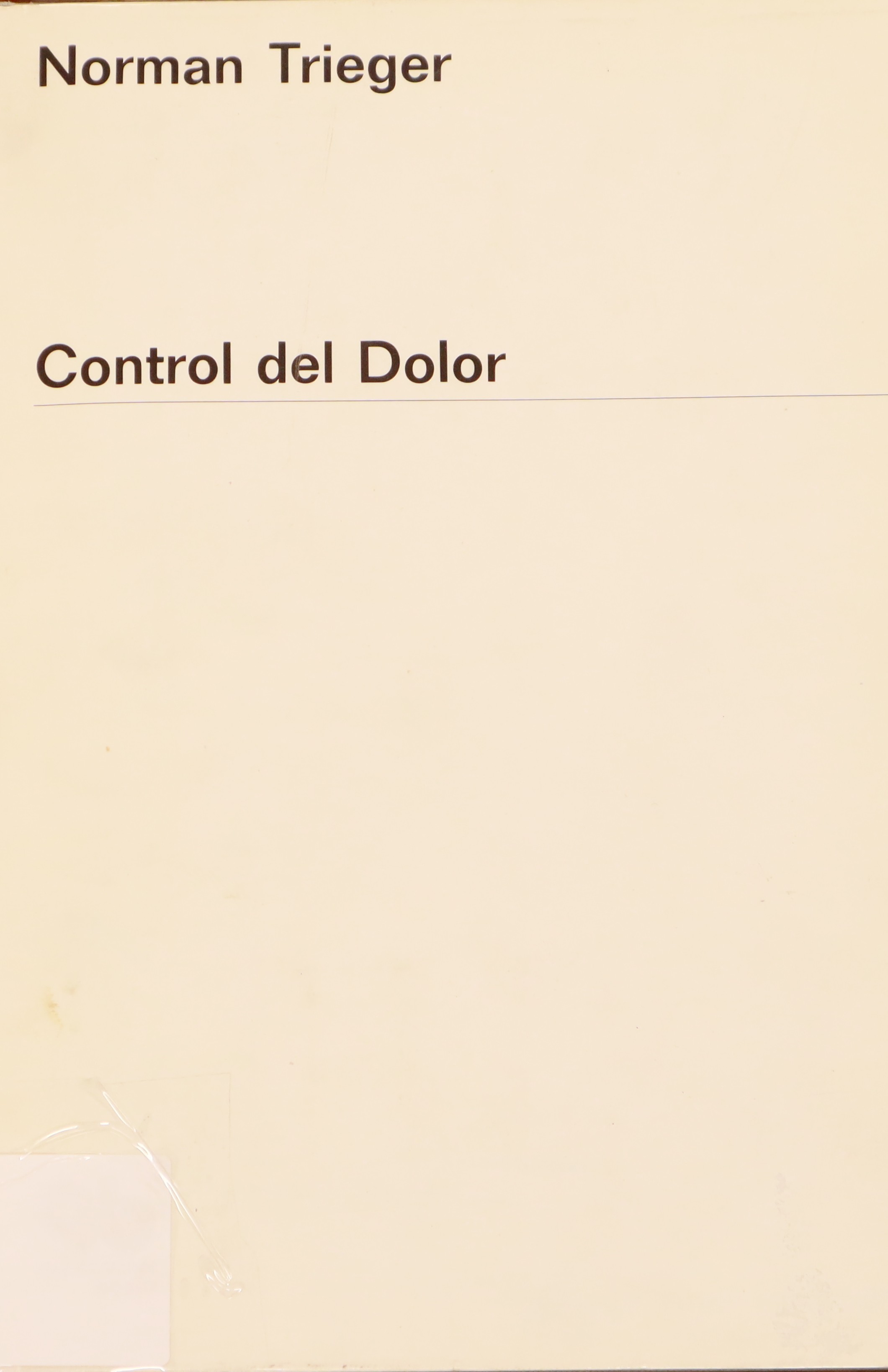CONTROL DEL DOLOR