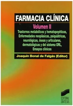FARMACIA CLÍNICA VOLUMEN II.
